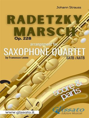 cover image of Radetzky Marsch--Sax Quartet (score & parts)